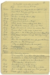 Moe Howard's 10pp. Handwritten Skit, With Shemp, Signed Multiple Times, Plus Writing on Verso of 2 Pages -- Stooges Pose as Drs. Kildare, Kinsey & Malone -- On 8'' x 12.5'' Ruled Paper -- Very Good